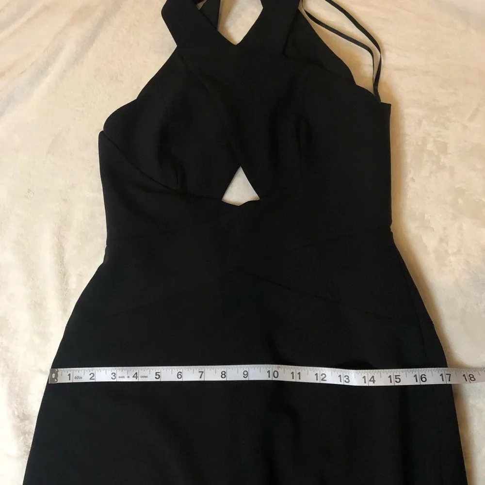 BCBGMAXAZRIA Salome Cutout Halter Gown Dress NWT - Picture 6 of 16